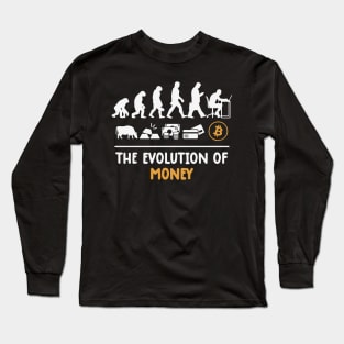 Elon Musk Bitcoin The Evolution Of Money Long Sleeve T-Shirt